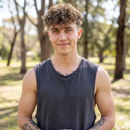 Handsome 19-Year-Old Male Model Portrait