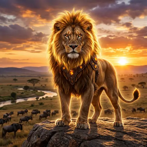 Majestic Lion - Grand and Intriguing