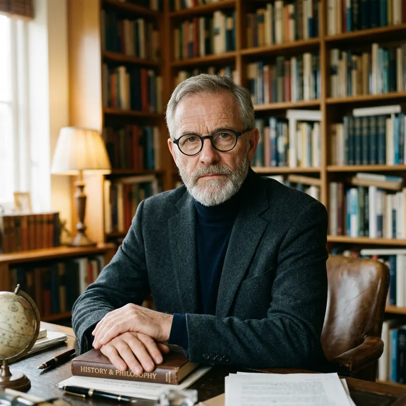 Thoughtful Mature Man with Classic Style