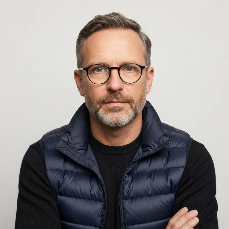 Thoughtful Mature Man with Classic Style