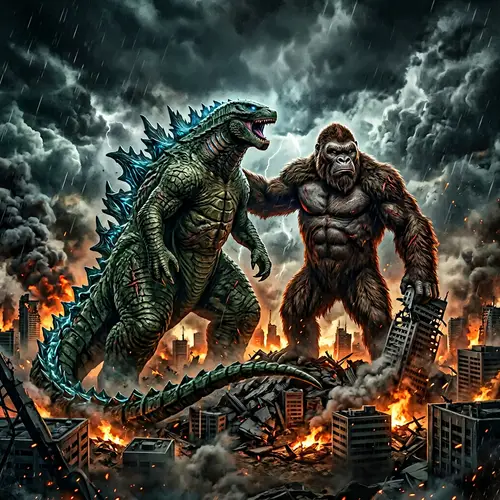 Godzilla x Kong: The New Empire Cinematic Poster