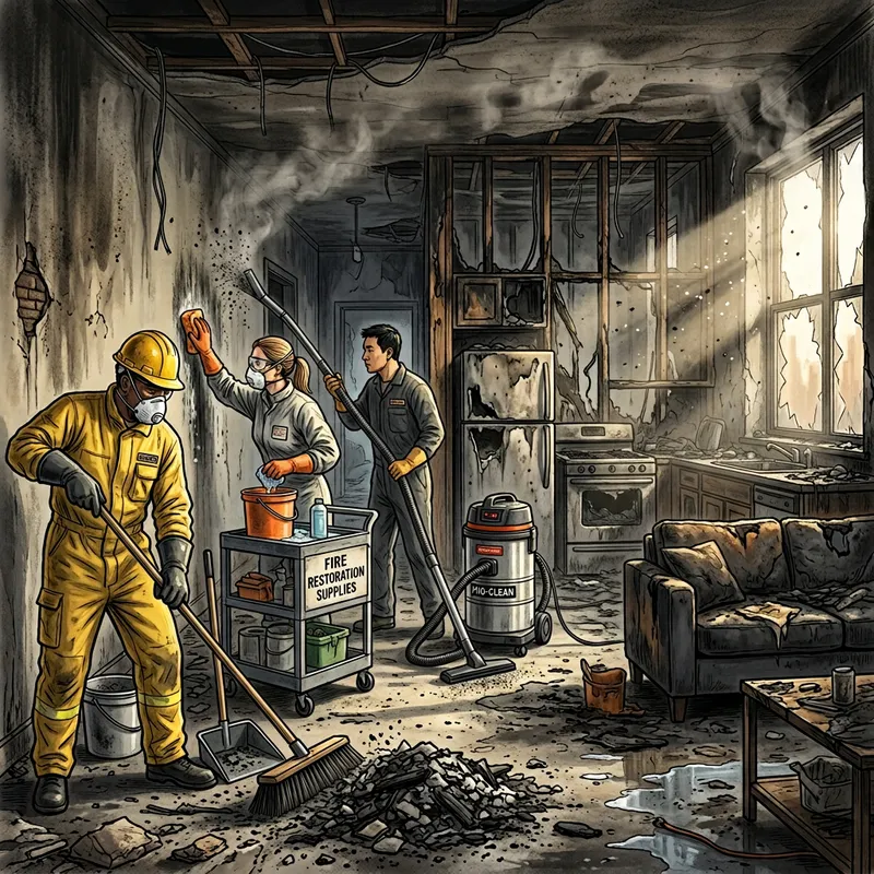 Fire Damage Cleanup & Restoration for Your Apartment Space