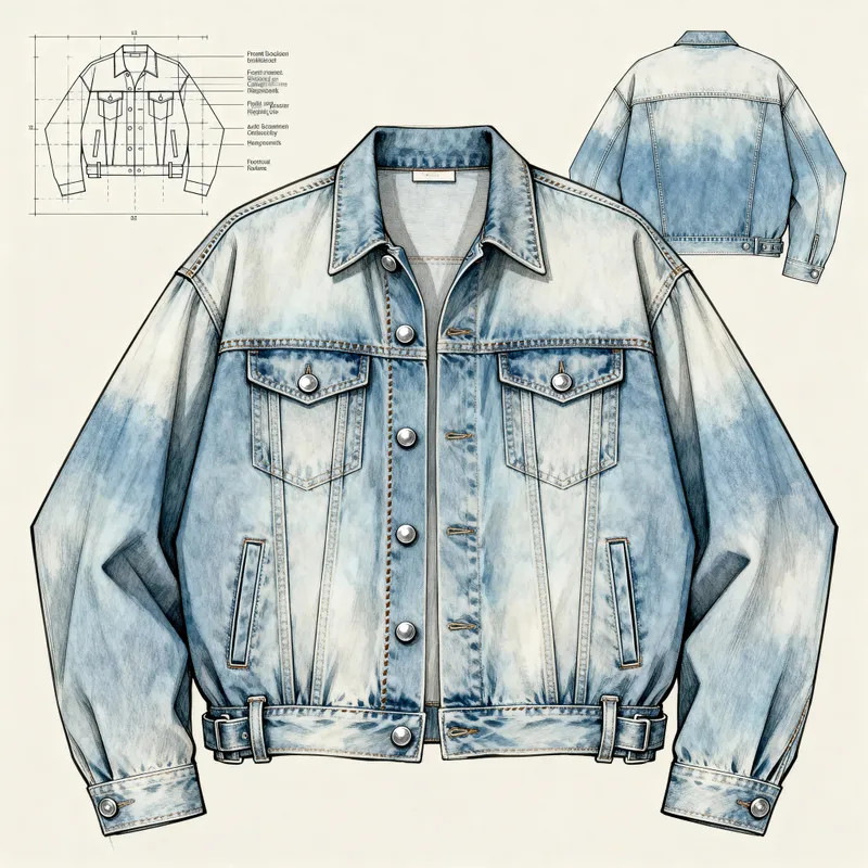 Men's Oversized Trucker Jacket Sewing Pattern