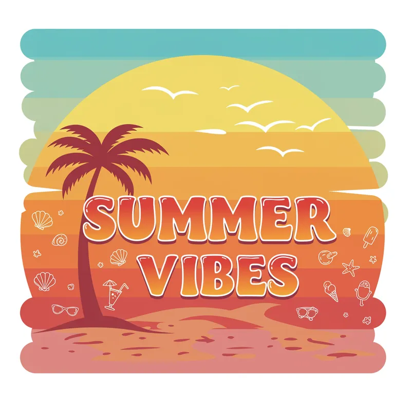 Summer Holidays T-Shirt Design Ideas