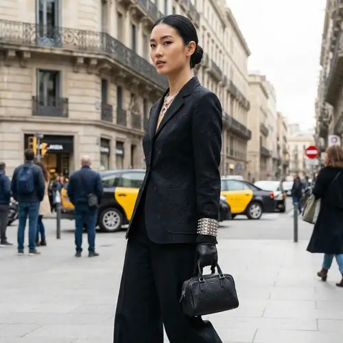 Trendy Fashion Girl with Jewelry and Purse | Urban Style Inspo