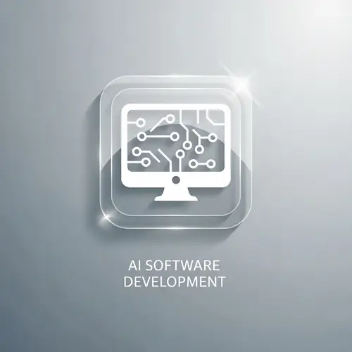 AI Software Development Icon - Minimalist Design