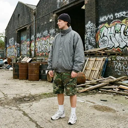 Stylish Windbreaker and Camouflage Outfit Ideas