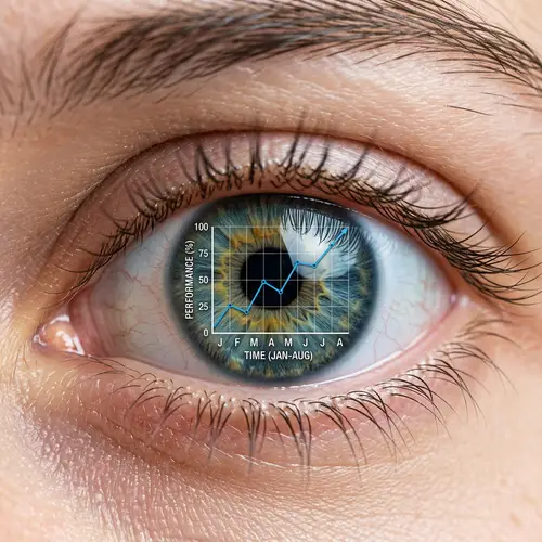 Observational Eye with Line Graph Design