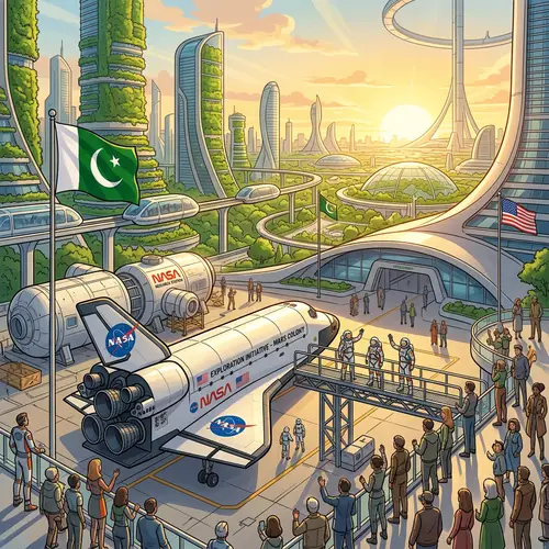 Future NASA Technology: Society's Golden Age Illustration