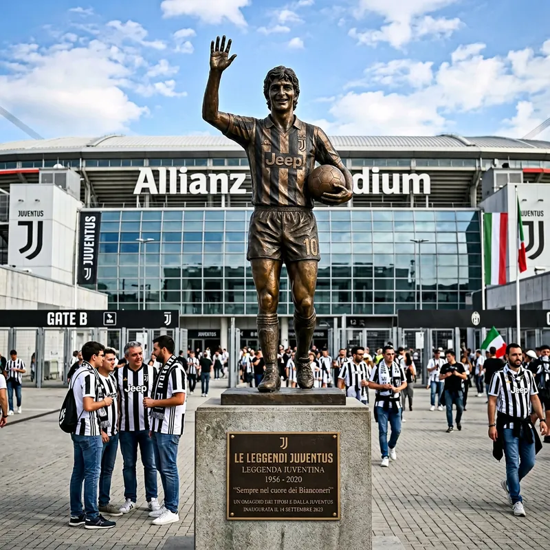 My Standing Statue at Juventus Stadium