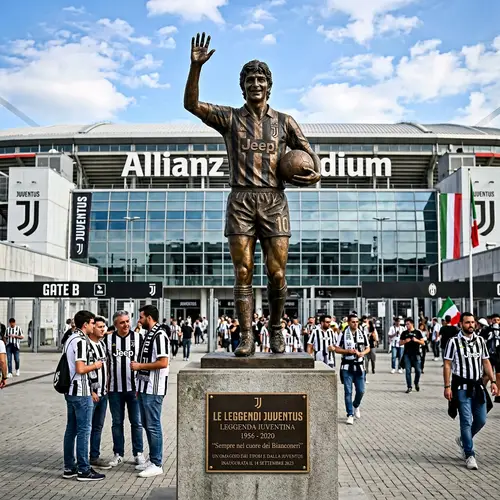 My Standing Statue at Juventus Stadium