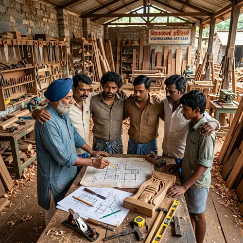 Indian Carpenters: Unity, Tradition, and Craftsmanship
