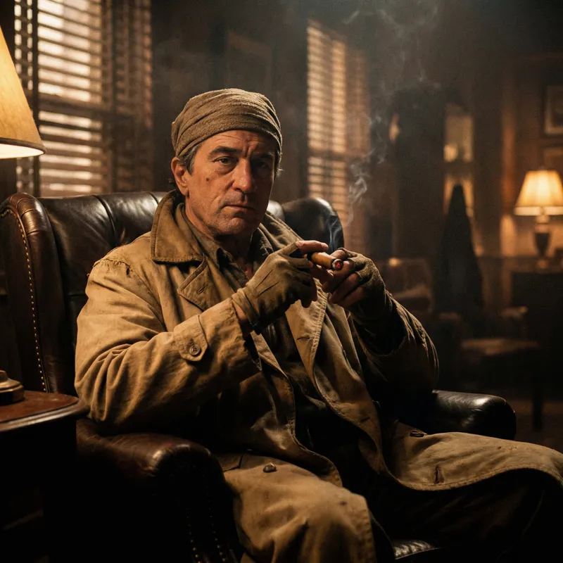 Michael: A Cool Mafia Boss in Fremen Suit by Chalamet Michael: A Cool Mafia Boss in Fremen Suit by Chalamet