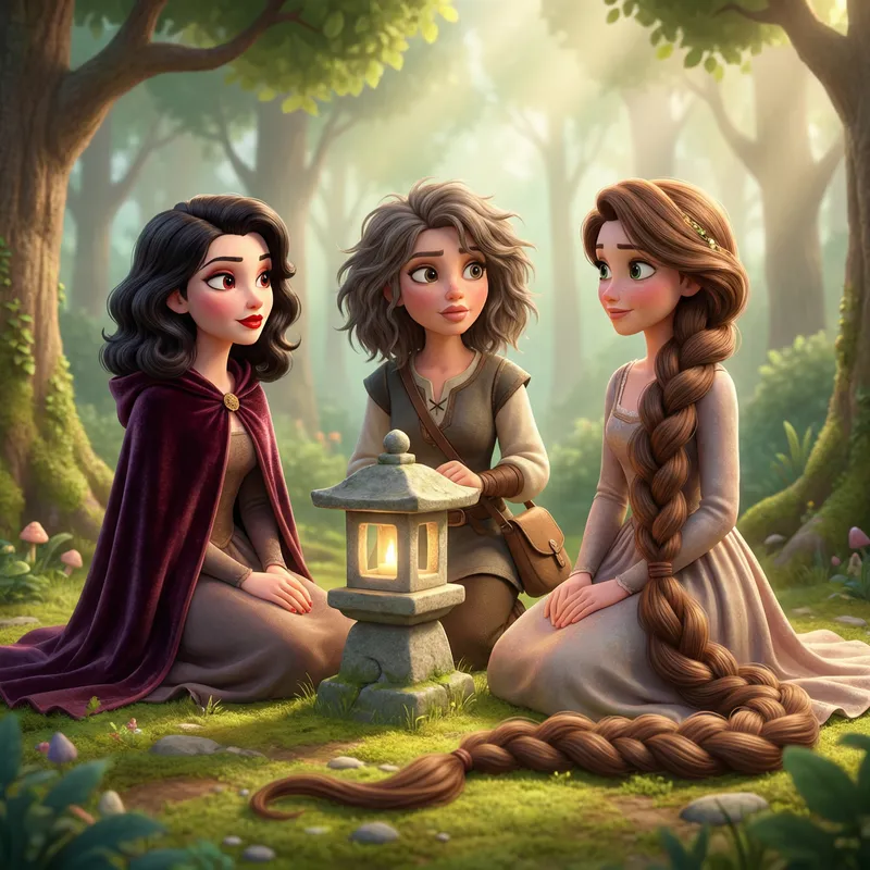 European Friends in Modern 3D Cartoon Style