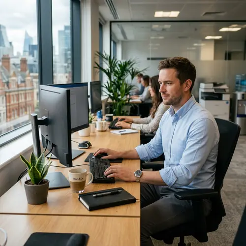 Professional Man in Office Setting
