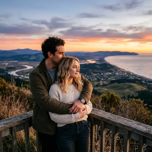 Couple Embracing: A Vision of the Future