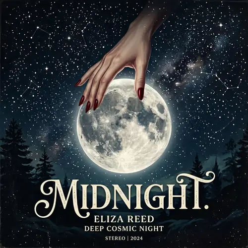 Elegant Album Cover Design for 'MIDNIGHT'
