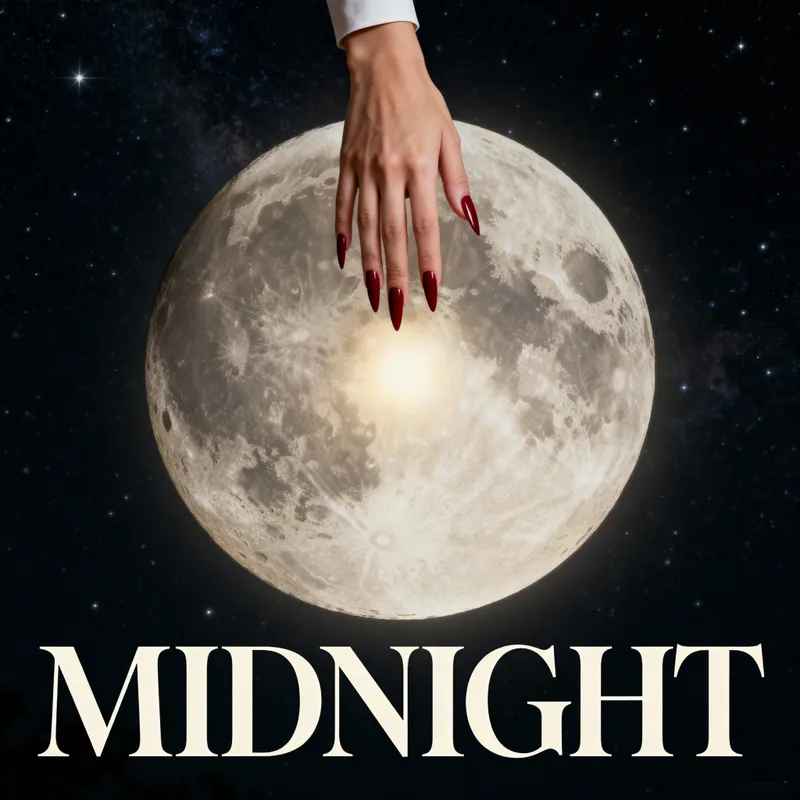 Elegant Album Cover Design for 'MIDNIGHT'
