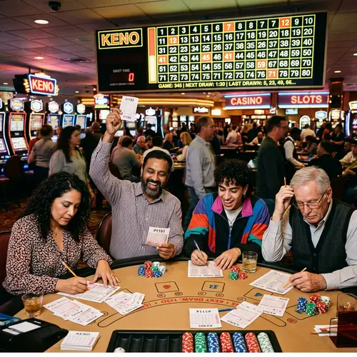 Vibrant Keno Game in a Diverse Casino Hall | Play & Win Big