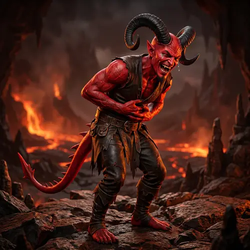 Laughing Devil: Pure Uncontrollable Laughter