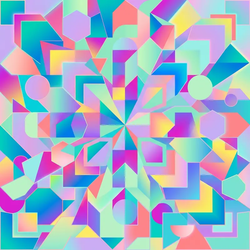 Colorful & Vivid Geometric Patterns | Abstract Shapes Design