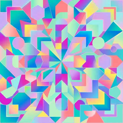 Colorful Geometric Background | Abstract Shapes Design
