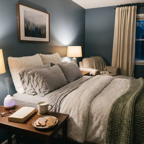 Tranquil Bedroom Setting for Mindful Sleep | Best Sleep Environment