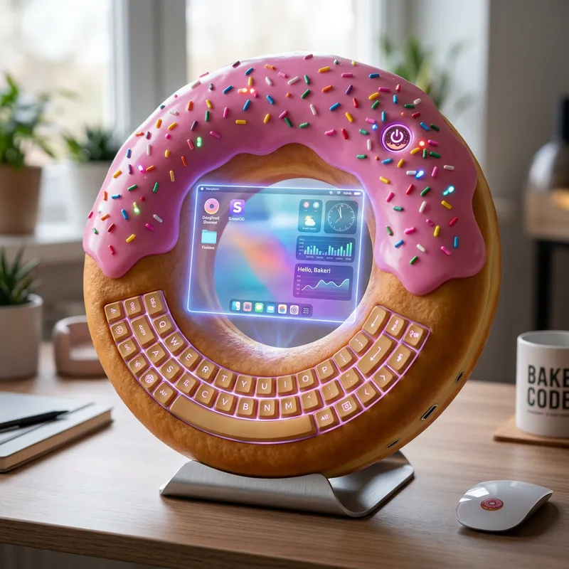 Sweet Donut Computer: Playful Design with Advanced Technology