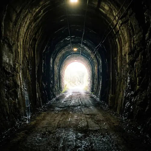 Tunnel with Light at the End