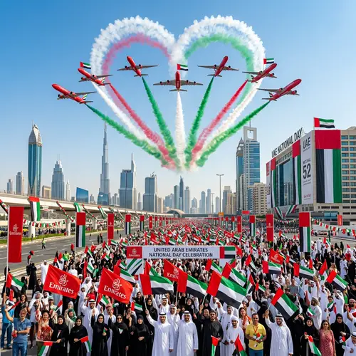 Bright Red Airplanes Celebrate UAE National Day | Aviation Company