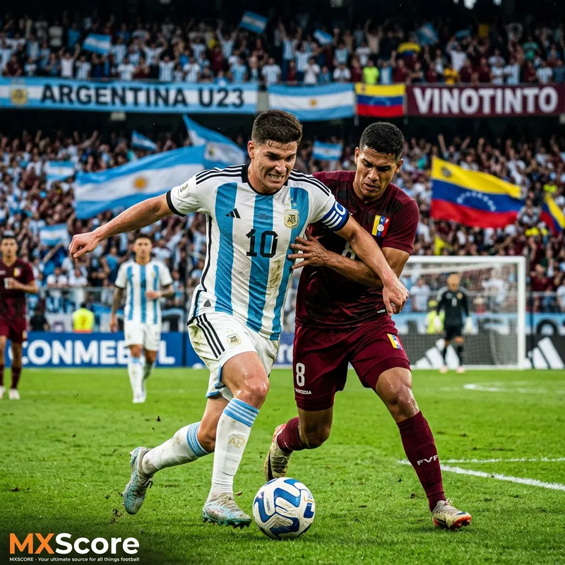 Intense Argentina U23 vs Venezuela U23 Football Match | MXScore
