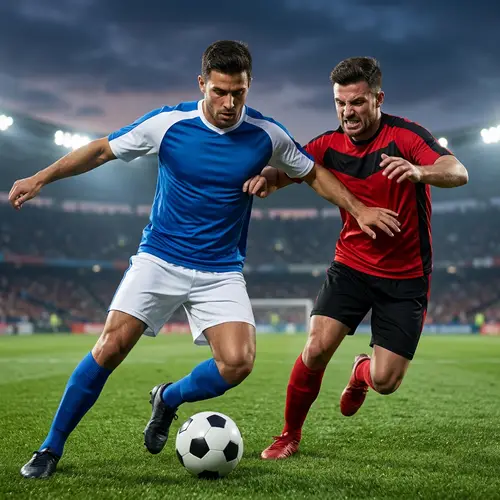 Thrilling Soccer Rivalry: Anonymous Teams on Sports Website
