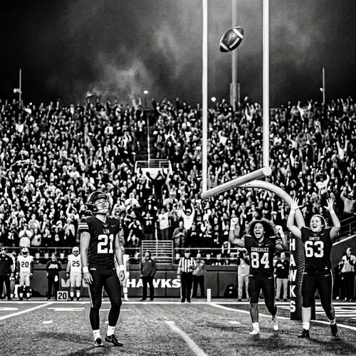 Dramatic Game-Winning Field Goal: Suspenseful Football Moment