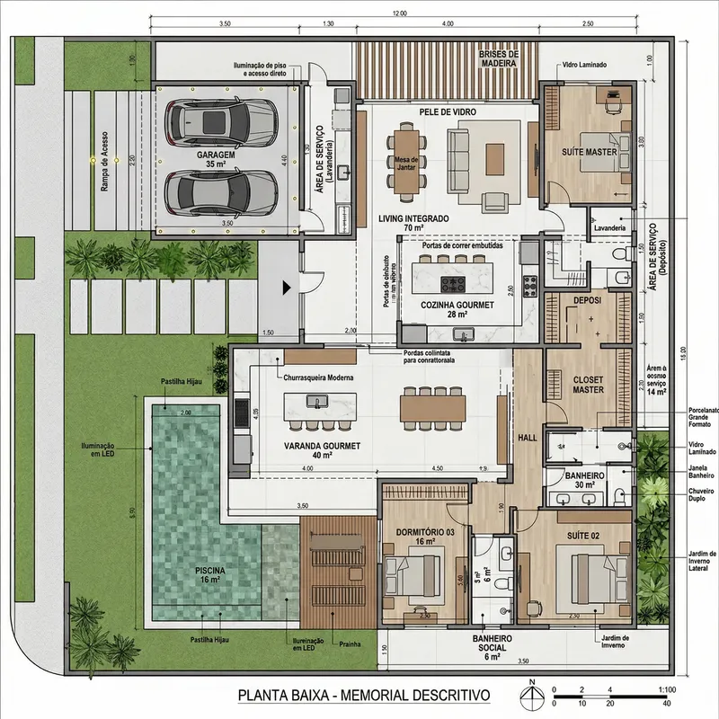Detailed Plant Description for Modern Home