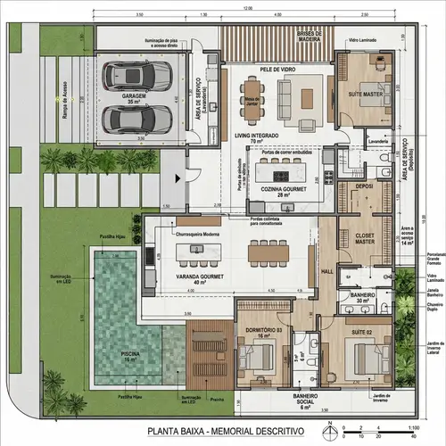 Detailed Plant Description for Modern Home