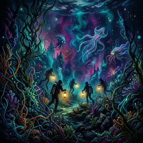 Exploring the Depths: A Surreal Marine Journey