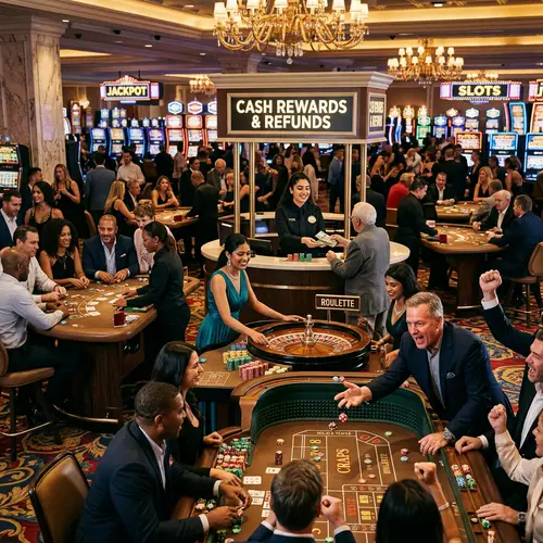 Luxurious Casino Environment with Cash Back Rewards