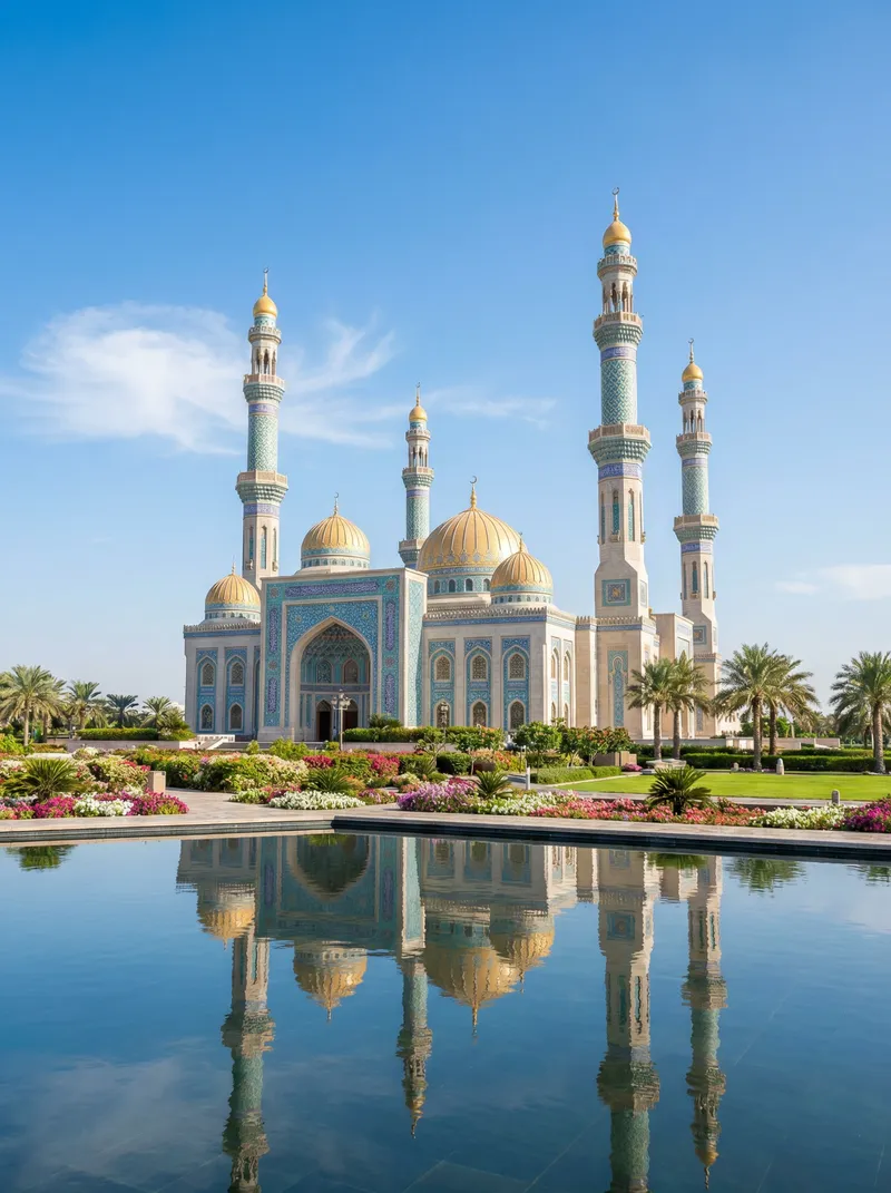 Stunning Grand Mosque Photography in Full Sunlight