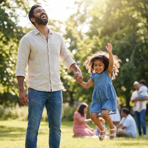 Loving Father Daughter Moment | Family Happiness