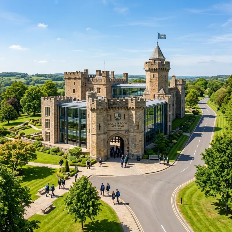 Modern Castle School: Architectural Marvel with a Picturesque Setting
