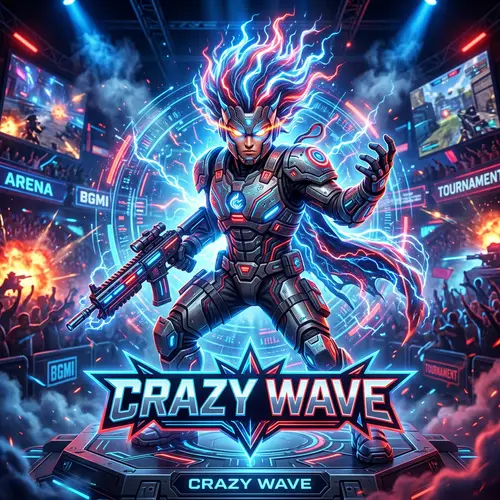 Crazy Wave: Futuristic eSports Mascot Design