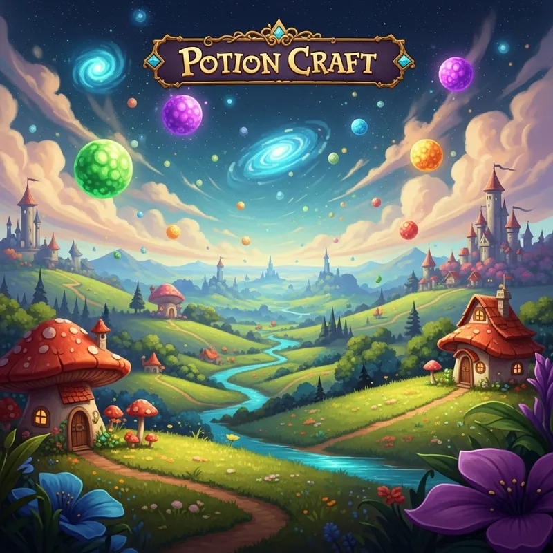 Medieval Fantasy Game HUD Background Design