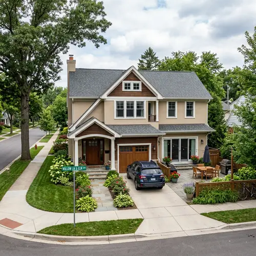 Corner Single-Family Home with Parking and Patio