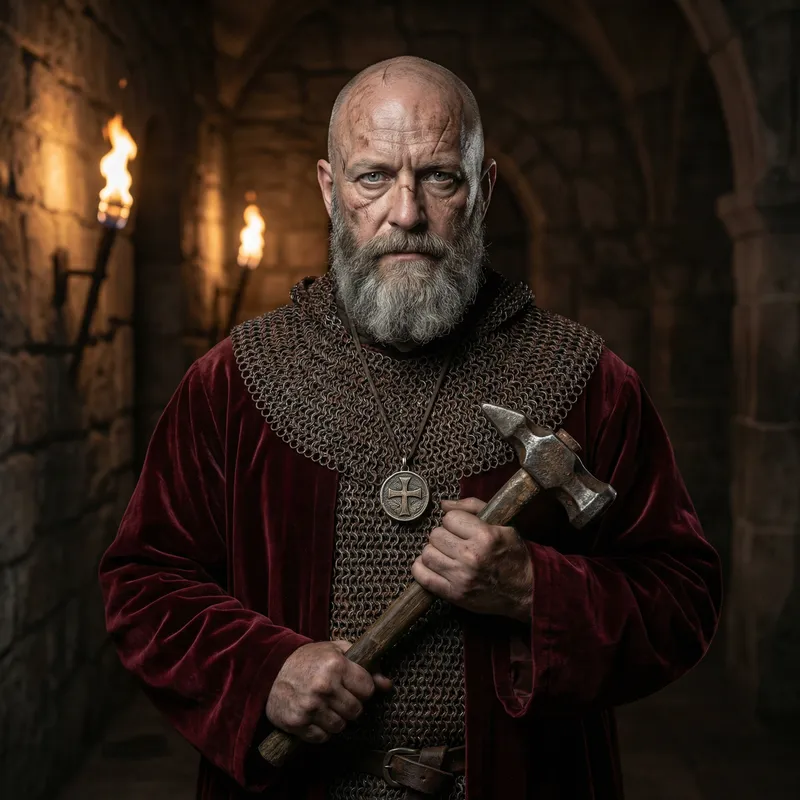 Dark Fantasy Dungeons & Dragons Cleric Character Portrait Dark Fantasy Dungeons & Dragons Cleric Character Portrait