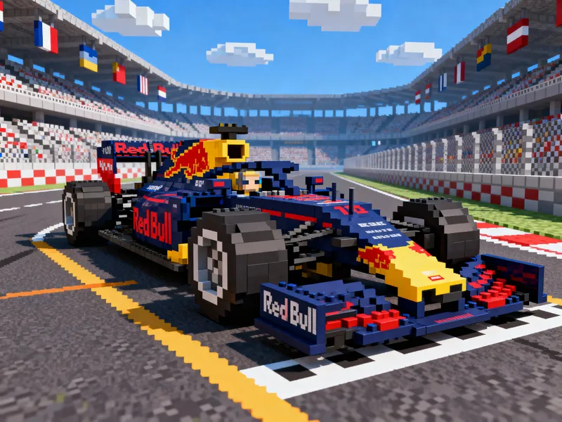 Minecraft Style F1 Car - Red Bull Racing