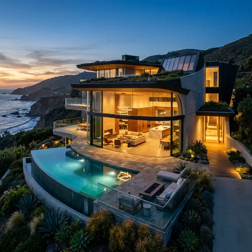 Stunning Futuristic House Exterior Photography