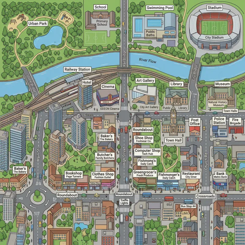 Explore Our Vibrant City: Aerial View of Urban Life