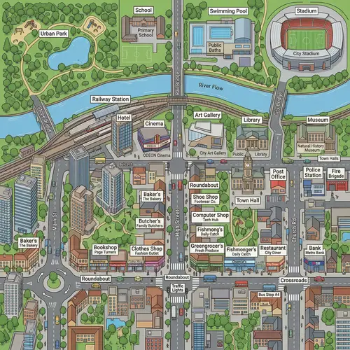 Explore Our Vibrant City: Aerial View of Urban Life