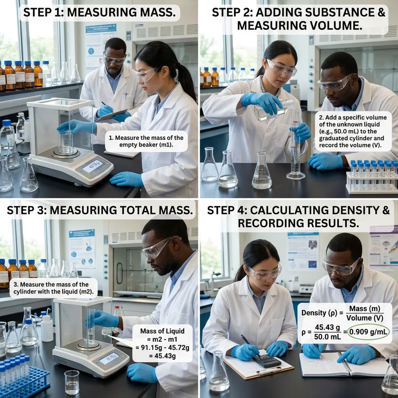 Chemistry Laboratory: Step-by-Step Density Experiment Procedures