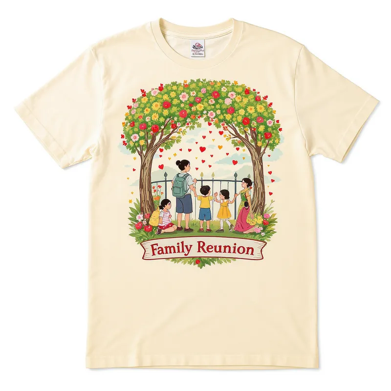 Family Reunion Concept T-Shirt Design